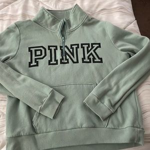 Olive green PINK sweatshirt very comfy